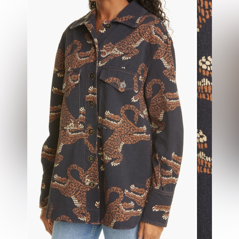 Farm Rio Large Black Leopard Jacket - Picture 5 of 5